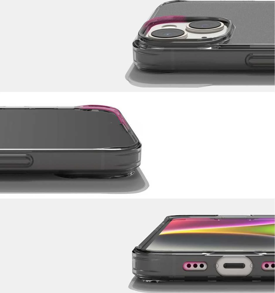 Ringke Fusion Matte iPhone 14 Plus gel frame dėklas telefonui pilkos spalvos