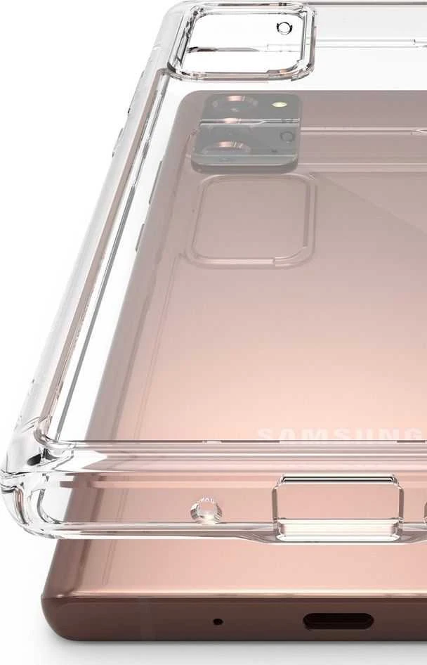 „Ringke Fusion“ kompiuterio dėklas su TPU buferiu, skirtas „Samsung Galaxy Note 20“ skaidriam (FSSG0080)