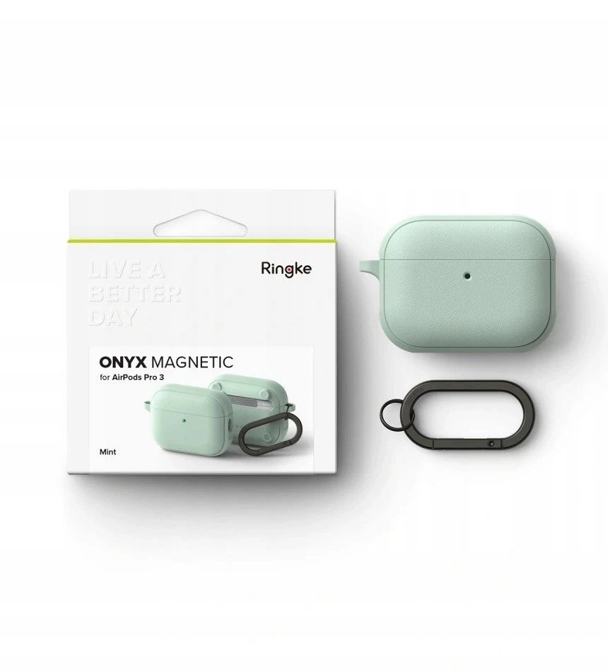 „Ringke Onyx“ magnetinis „MagSafe“ dėklas, skirtas „AirPods Pro 3“ ausinėms - Žalias