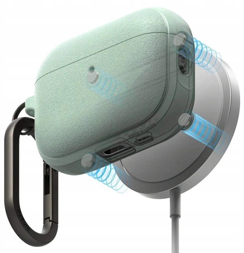 „Ringke Onyx“ magnetinis „MagSafe“ dėklas, skirtas „AirPods Pro 3“ ausinėms - Žalias