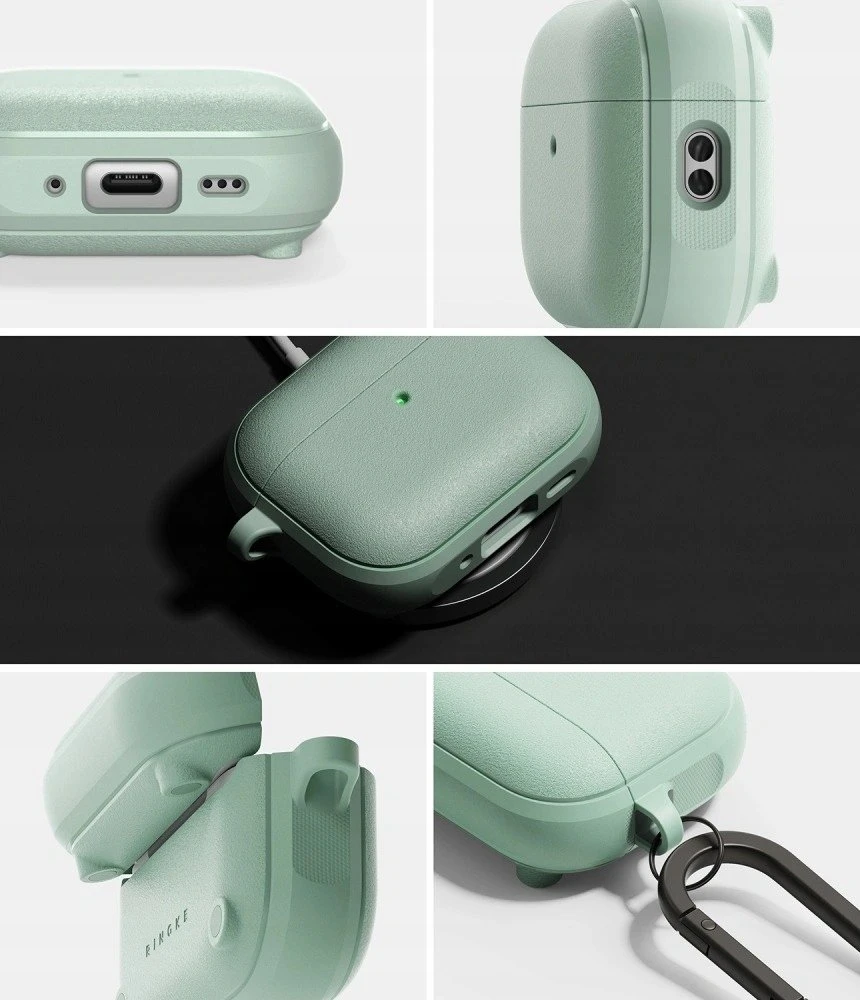 „Ringke Onyx“ magnetinis „MagSafe“ dėklas, skirtas „AirPods Pro 3“ ausinėms - Žalias