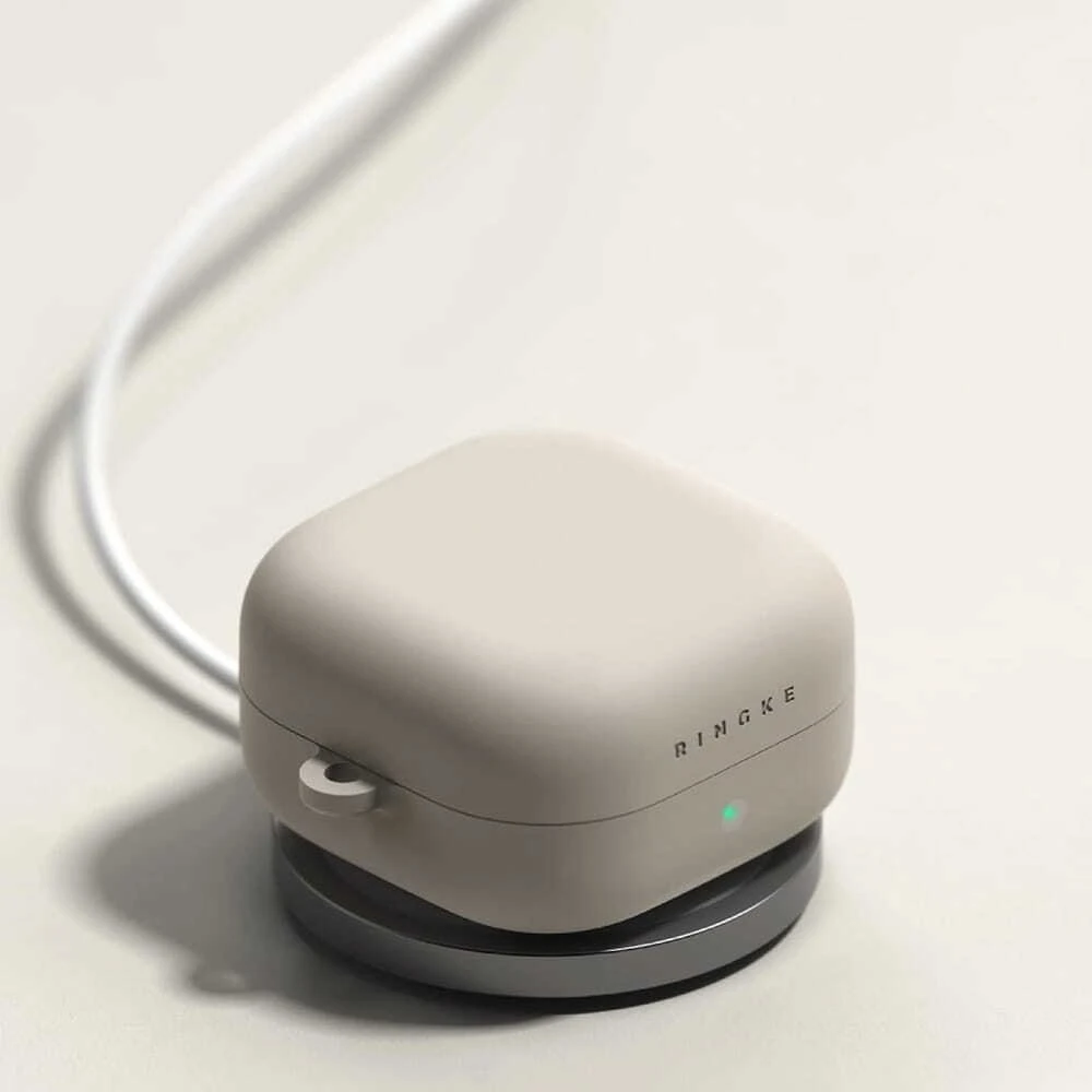 Dėklas „Ringke“ silikoninės „Samsung Galaxy Buds 4 / 4 Pro“ ausinės, akmuo