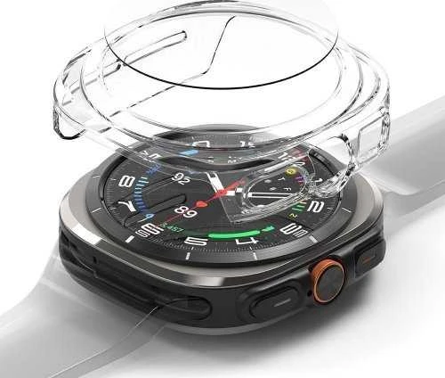 Dėklas + Apsauginis stiklas Samsung Galaxy Watch Ultra (47mm) Ringke Slim & Tempered Glass Clear transparent