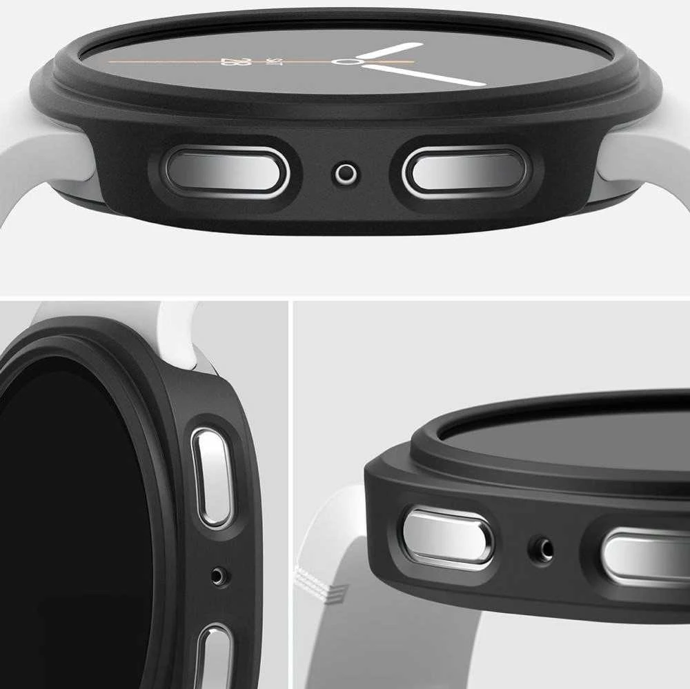 Ringke Slim 2-pack dėklas skirtas Samsung Galaxy Watch 8 44mm – skaidrus-Matte juodos spalvos