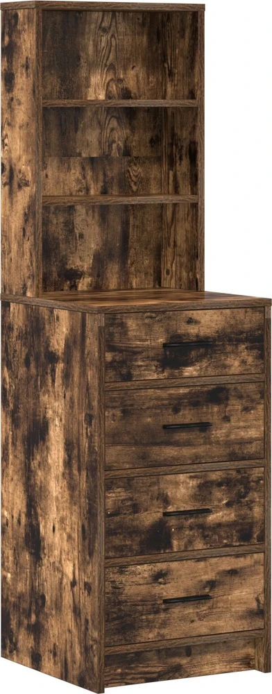 Makiažo stalas 2 vnt. Ruda 78.5 x 41 x 135 cm Apdirbta mediena