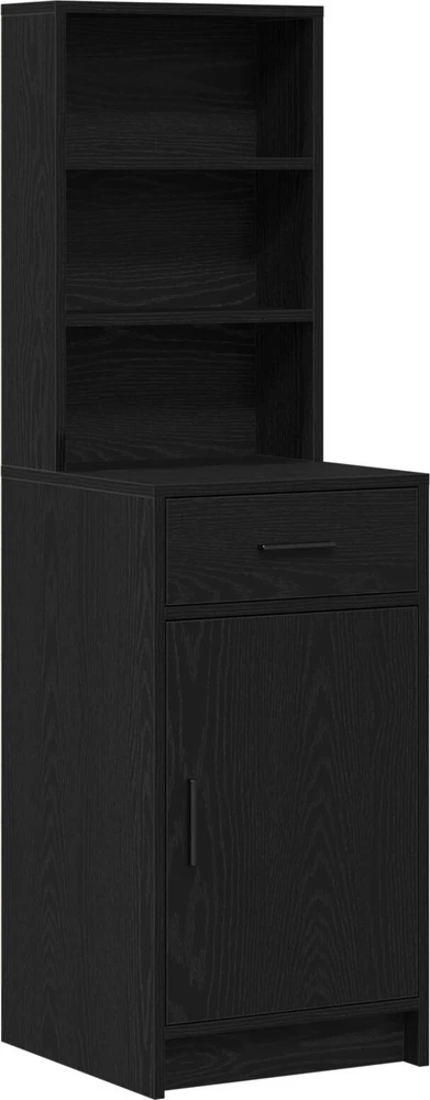 Makiažo stalas 2 vnt. Juoda 78,5 x 41 x 135 cm Apdirbta mediena