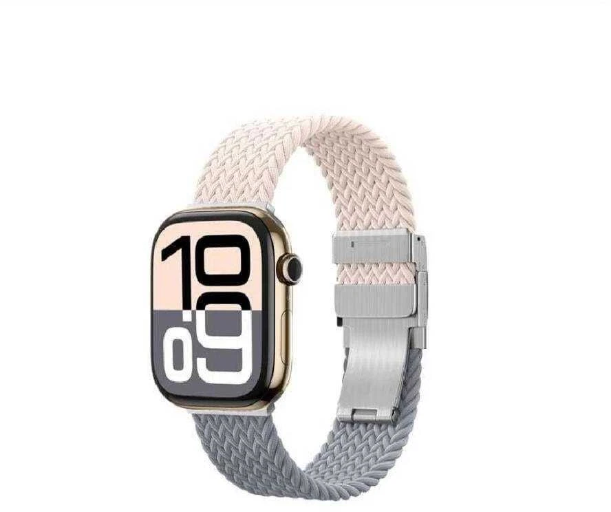Set of 2 AmazingThing Blend Band for Apple Watch 45/46/49mm – Rožinė-Gray/Rožinė