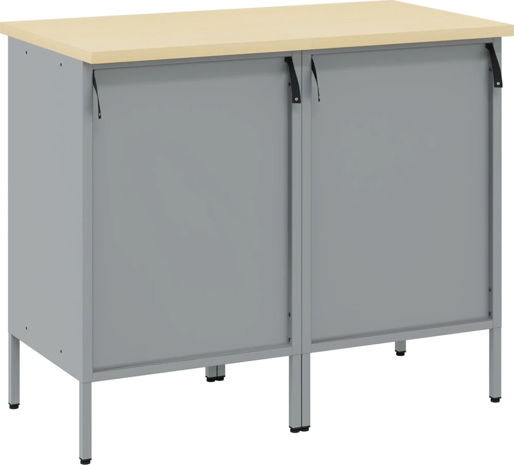 Darbo spinta 2 vnt. Raudona ir pilka 100 x 55 x 85 cm