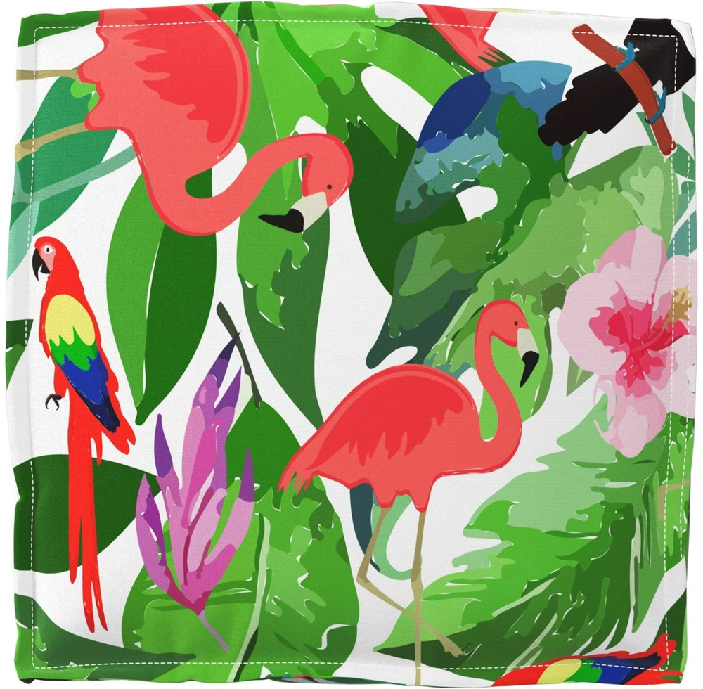 Pagalvėlė 4 vnt. Oksfordo audinys Įvairiaspalvis 40 x 40 x 8 cm