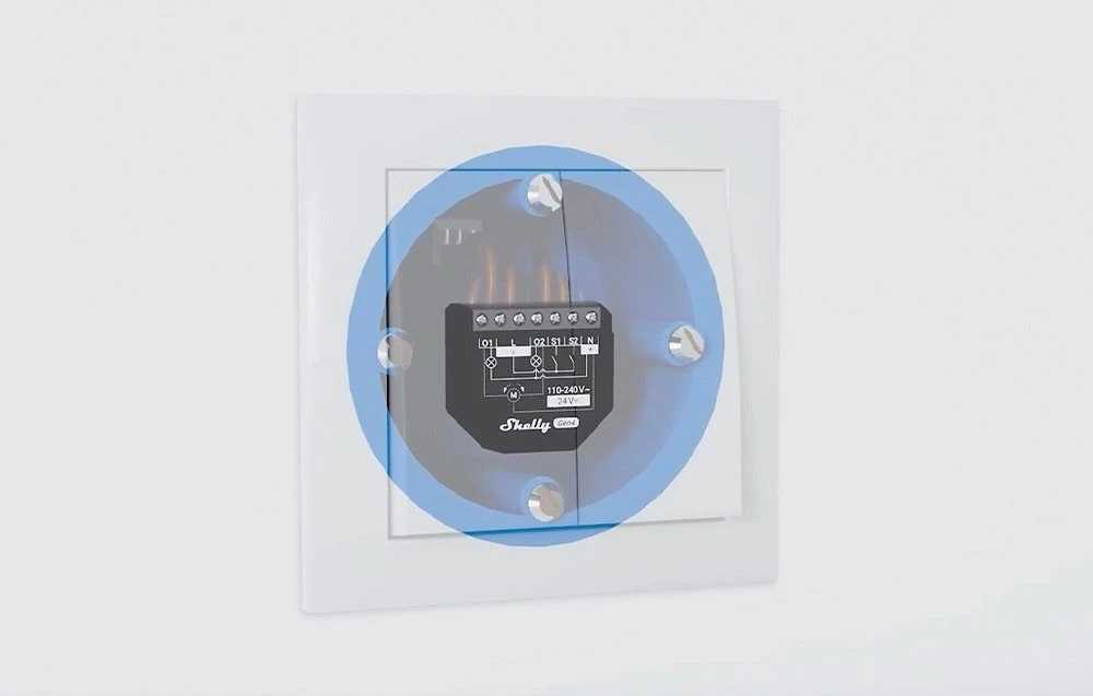 4 „Shelly 2PM Gen4“ „Zigbee“ / „Matter“ valdiklių rinkinys