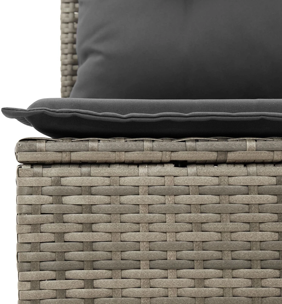 Sofos komplektas 7 vnt. Pilka poliratanas