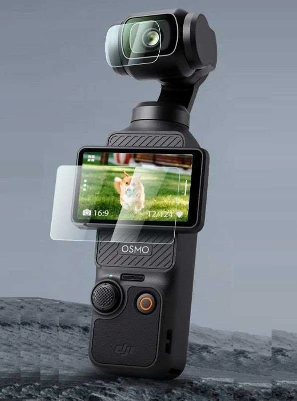 K&F rinkinys 6x ekrano apsauga 9H stiklas + objektyvas skirtas DJI Osmo Pocket 3 / K&F Concept / Sku.2231