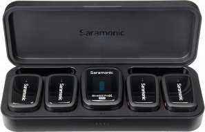 Saramonic Blink 500 Pro B8 2,4 GHz 4 kanalų belaidžio mikrofono sistema su dėklu ir integruotu įrašymu
