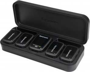 Saramonic Blink 500 Pro B8 2,4 GHz 4 kanalų belaidžio mikrofono sistema su dėklu ir integruotu įrašymu