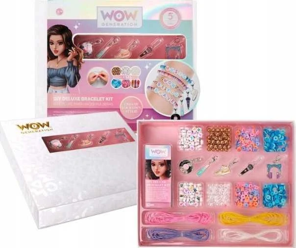 Kids Euroswan Hiszpania WoW Generation Creative Rinkinys Deluxe su 5 metaliniai pakabukai apyrankėms WOW00005