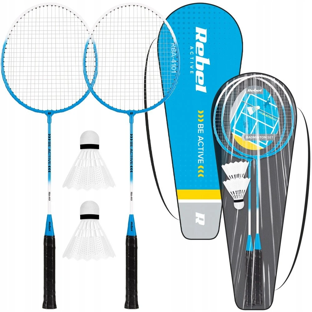 Badmintono rinkinys, grūdintas plienas, REBEL ACTIVE