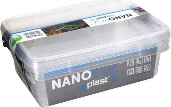 Orplast Antibakterinis 2 vnt. maisto indelių su sidabrino mikrodalelėmis, su dangteliu ir spaustukais rinkinys, 1,15 l