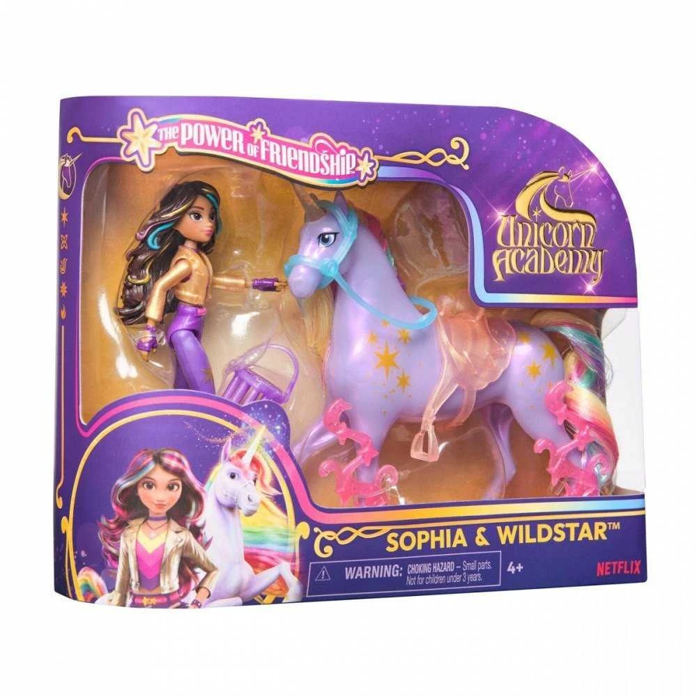 Spin Master Unicorn Academy Vienaragio akademijos lėlė ir vienaragis V2 – Sofija ir Laukinė žvaigždė (6072668)