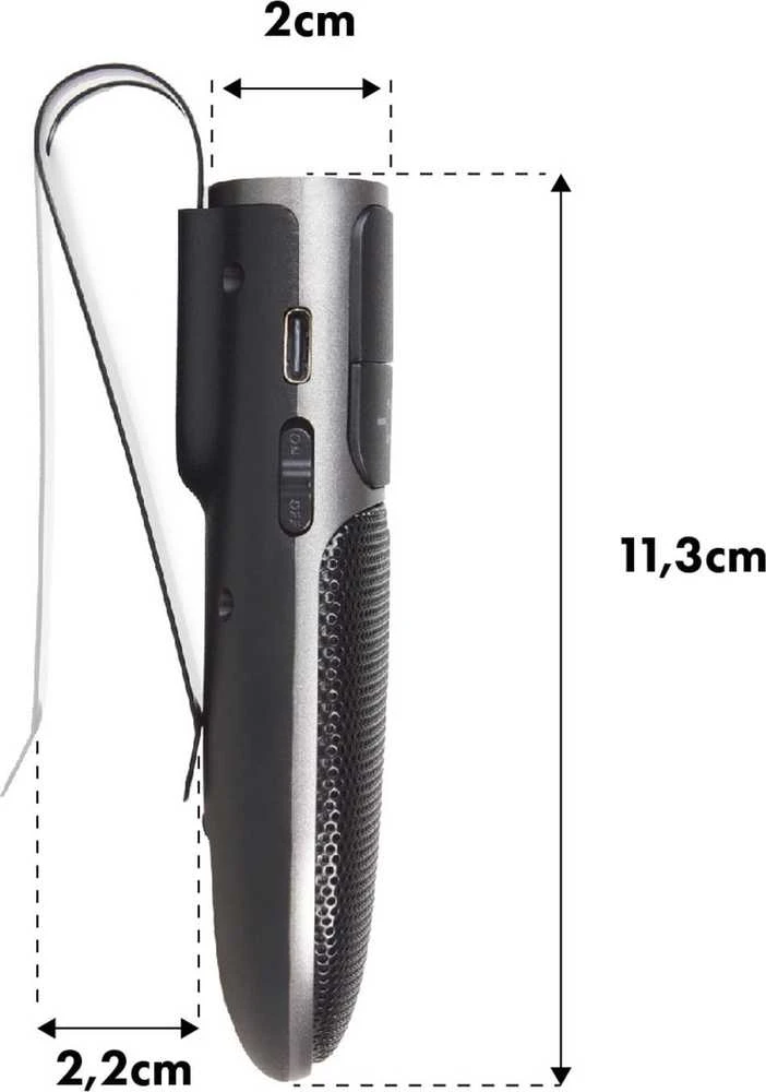 Rinkinys „Bluetooth 5.0 Audiocore“ laisvų rankų įranga, A2DP, 2 W garsiakalbis, palaiko „Google“ ir „Siri“, AC480