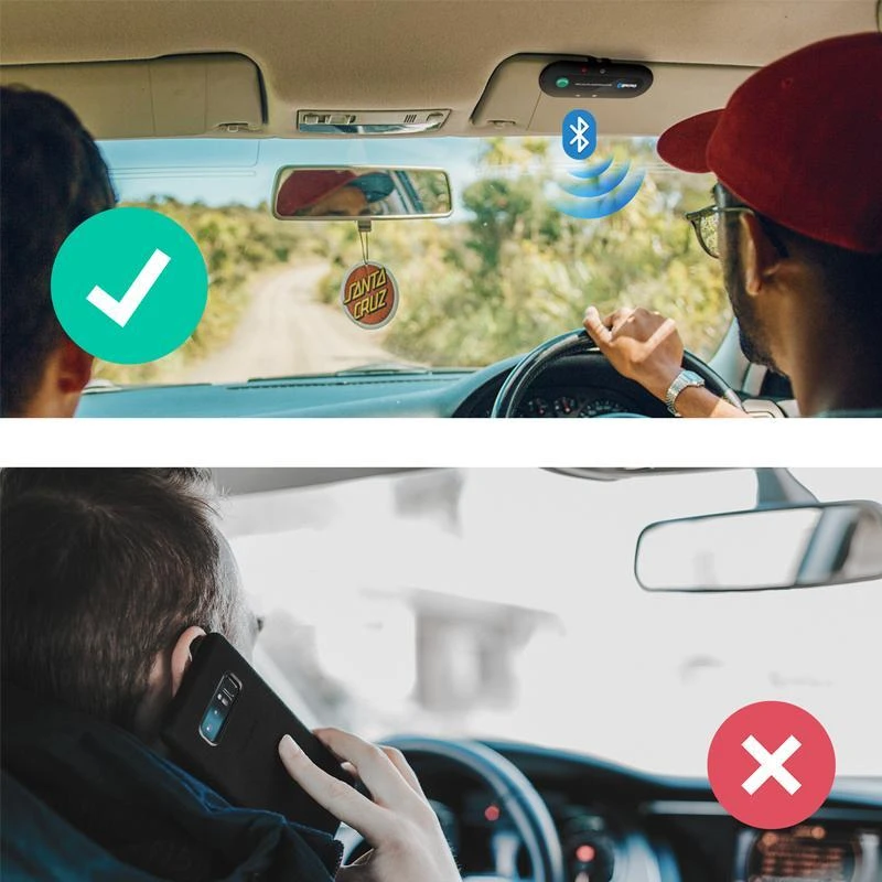 Zestaw Rinkinys „Bluetooth 5.0“ automobilinis laisvų rankų įranga -m012