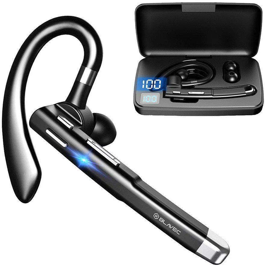 Blavec Bluetooth laisvų rankų įranga Discover 55 + išorinė baterija (BHDI55-B) juodos spalvos