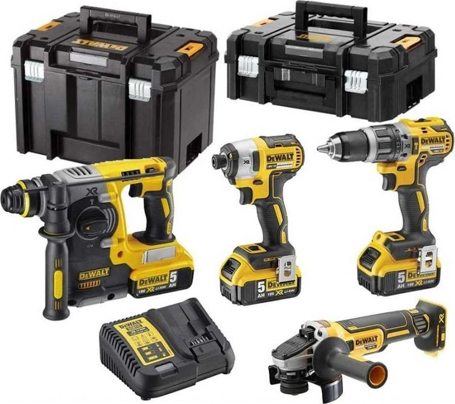 Dewalt akumuliatorinių įrankių rinkinys DCK422P3T 18V (DCH273+DCD796+DCF887+DCG405+3x5.0Ah)