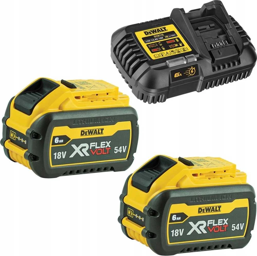 Įrankių rinkinys DeWalt DCK2016T2T-QW (DCD999 + DCG418); 2x6,0 Ah akum.