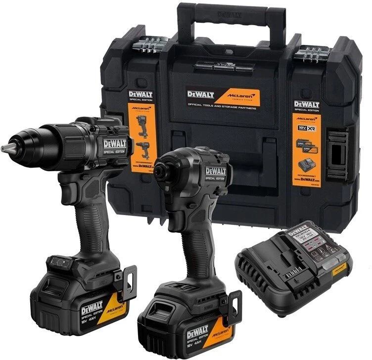 Įrankių rinkinys Dewalt DCK2222MM2T (DCD86 + DCF86); 18 V; 2x4,0 Ah akum.