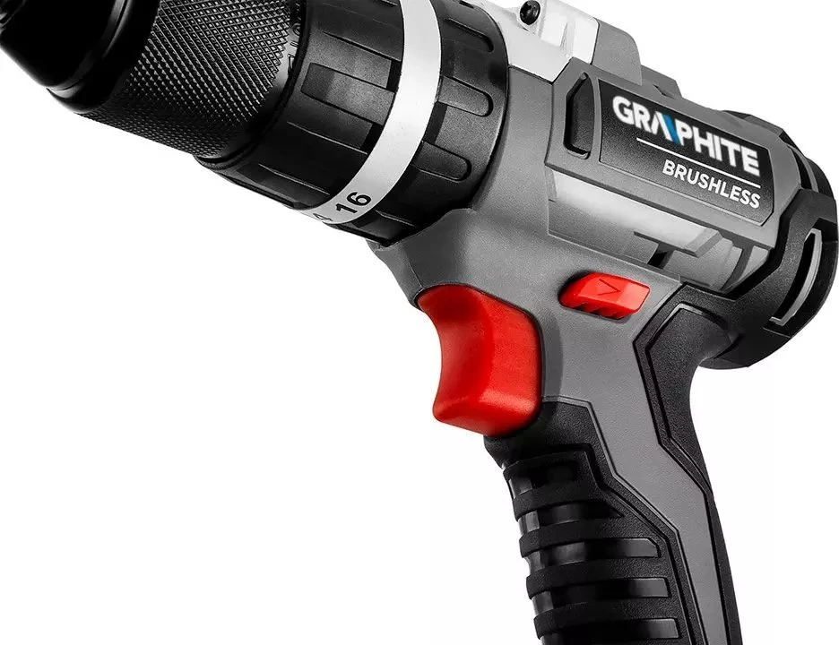 Graphite Rinkinys Rinkinys E+: 58g028 bešepetis smūginis veržliasukis su 58G020 bešepetėliu smūginiu gręžtuvu-suktuvu