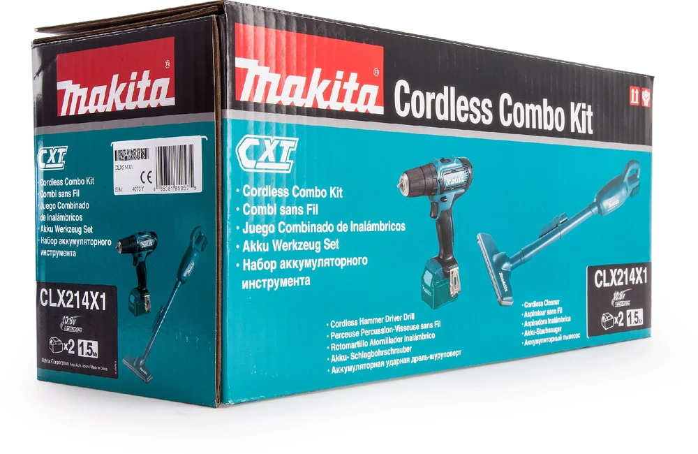 Makita CLX214X1 įrankių rinkinio pakuotė
