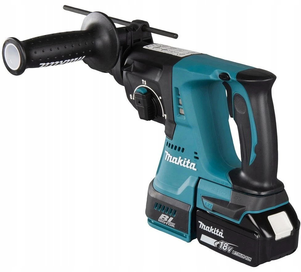 MAKITA KOMPLEKTAS COMBO 18V DLX4196JX1 (DDF489, DGA504, DTD173, DHR243) 3×5,0Ah 2xMP