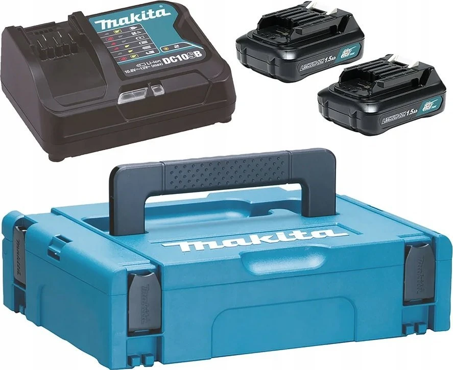 MAKITA Rinkinys MAITINIMO 12V 2x1,5Ah (BL1016x2+DC10SB) MAKPAC