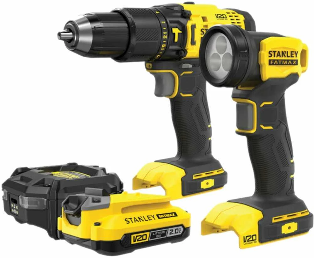Įrankių rinkinys Stanley SFMCK210D1-QW (SFMCD711+SFMCL020); 18 V; 1x2,0 Ah akum.