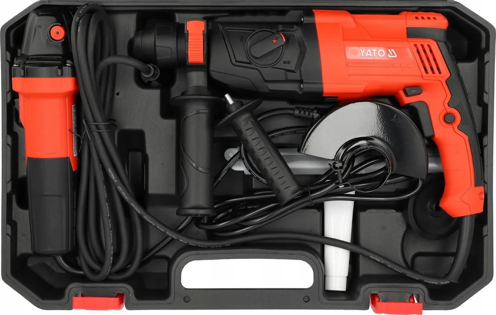 YATO SDS+ PERFORATORIUS 900W 3,2J / KAMPINIS ŠLIFUOKLIS 125mm 750W