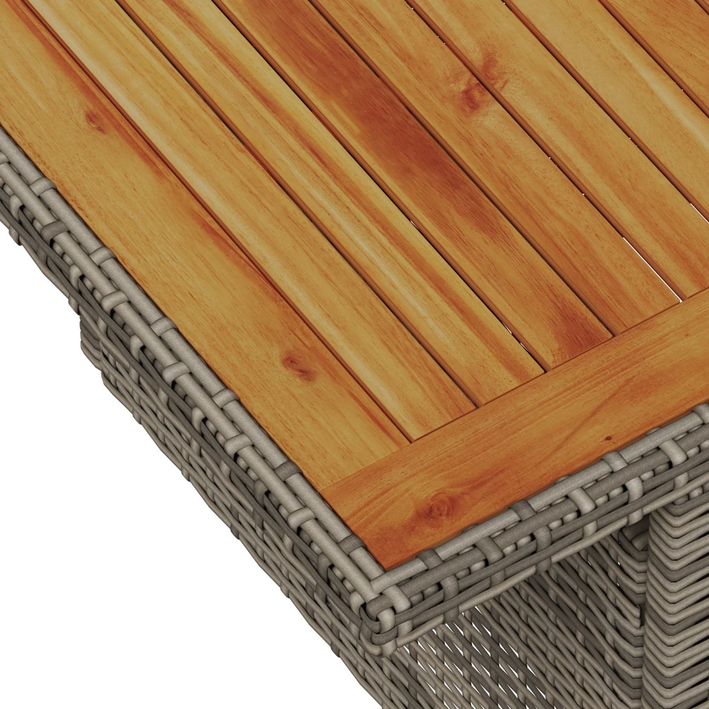 Sodo Sofų Rinkinys 7 vnt. Pilka poliratanas