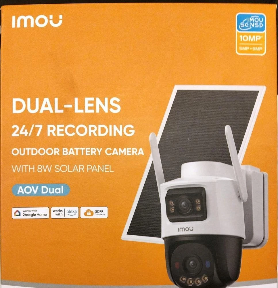 Imou AOV PT KIT 3K 5MP + 5MP 4G Wi-Fi IP stebėjimo kamera + saulės baterija - IPC-SA70F-10M0T2-EU/FSP008