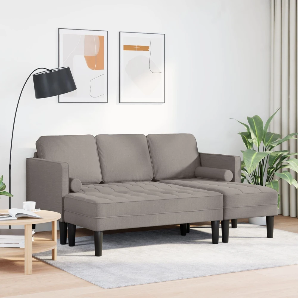 Sofa Sofos komplektas 2 vnt. Tortora Poliesteris
