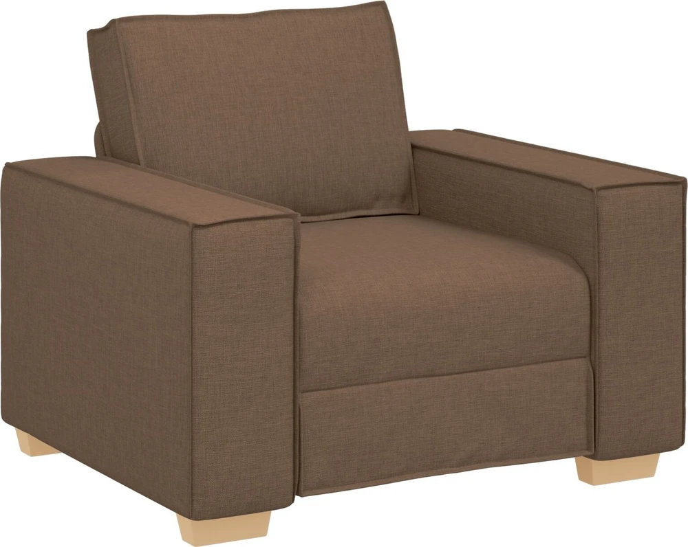 Sofa 3 vnt. Ruda Lino mišinio audinys
