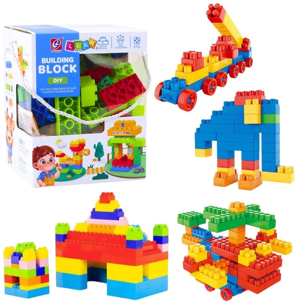 Lean Toys Konstruktorius vaikams, 100 vnt.