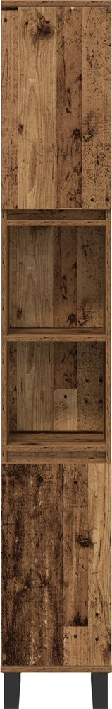 Vonios baldų rinkinys 3 vnt. Ruda 30 x 30 x 180 cm