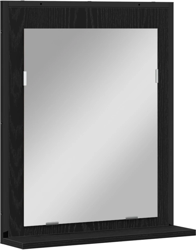 Vonios baldų rinkinys 3 vnt. Juoda 33 x 33 x 113.5 cm