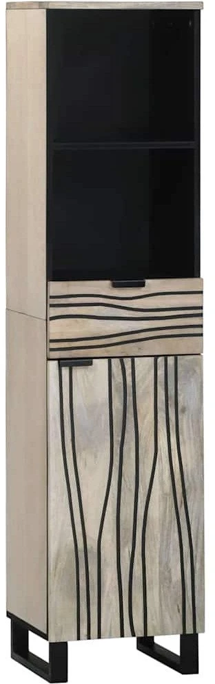Vonios baldų rinkinys 5 vnt. Lazdynų rudas 38 x 33 x 160 cm