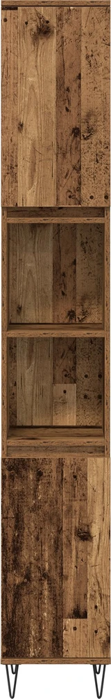 Vonios baldų rinkinys 3 vnt. Senovinis medis 30 x 30 x 180 cm