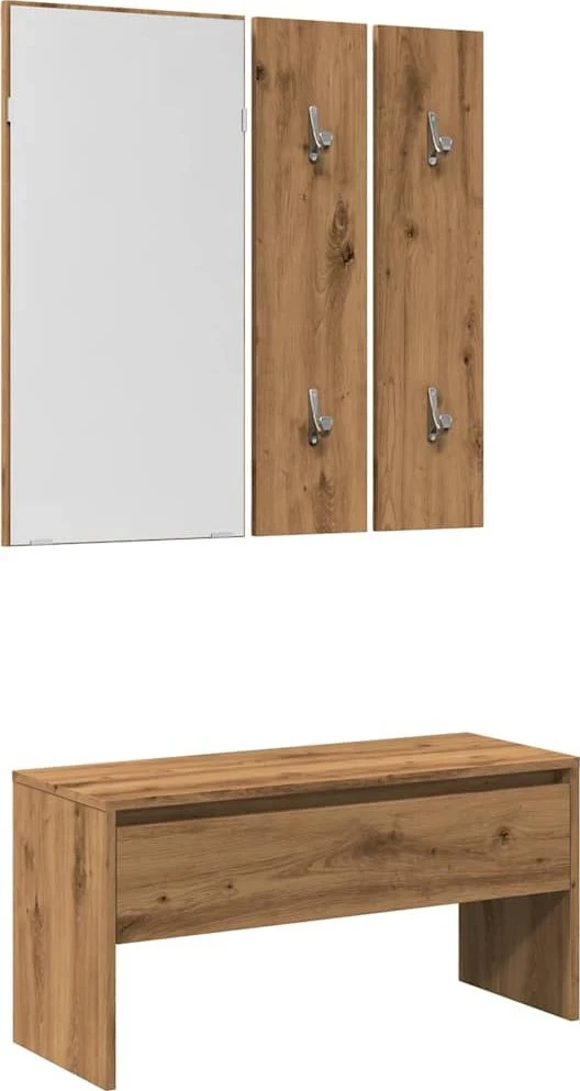 prieškambario baldų komplektas Artisan Oak Engineered Wood