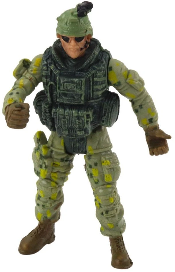 Lean Toys Karinis sraigtasparnis su kareivio figura