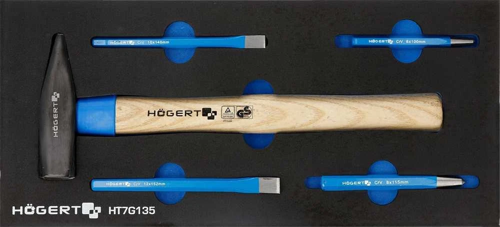 Airpress Įrankių komplektas Hogert HT7G135; 5 vnt.