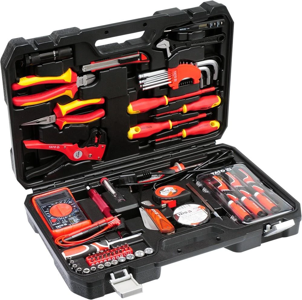 Yato įrankių rinkinys elektrikui YT-39009 68 vnt