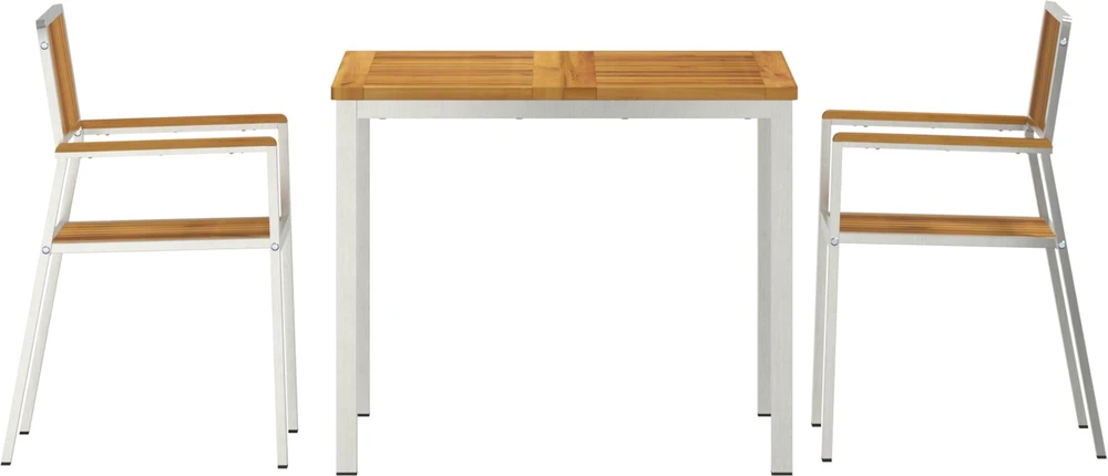 Lauko valgomojo komplektas 3 vnt. 90 x 90 x 75 cm