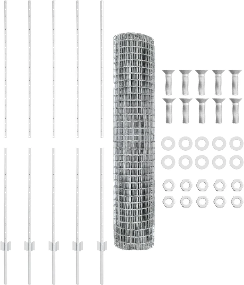 Euro tvoros su stulpu 10 x 1,6 m Galvanizuotas plienas
