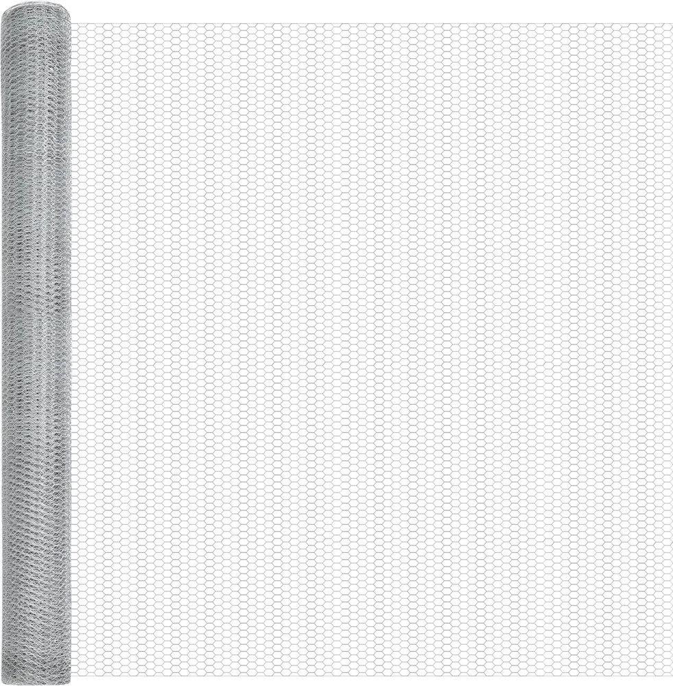 Hexagonal Fence with Post 25 x 1,5 m Galvanizuotas plienas